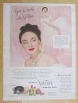 This fine vintage advertisement for a 1949 ad for Solitair Fashion Point Lipstick which is in very good condition and measures approx. 8 x 10 3/4. This vintage make up magazine ad is suitable for fram...