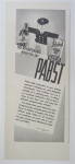 This fine vintage advertisement for a 1937 ad for Pabst Export Beer which is in very good condition and measures approx. 5 1/2 x 13 3/4. This vintage beer magazine ad is suitable for framing. This vin...