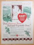This fine vintage advertisement for a 1928 ad for Hart Brand Canned Foods which is in very good condition. It measures approx. 10 1/4 x 13 3/4. This vintage magazine ad is suitable for framing. This v...