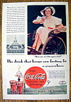 This fine vintage advertisement from 1934 for Coca Cola is in good condition but has slight wear & slight dirt.  This Coke ad measures approx. 6 1/2" x 10" and is suitable for framing.  This...
