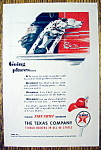 This fine vintage advertisement from 1947 for Texaco Fire Chief Gasoline is in excellent condition. This vintage gasoline ad measures approx. 6 1/2 x 10 and this Texaco Magazine Advertisement is suita...