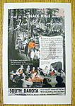 This fine vintage advertisement from 1947 for South Dakota is in excellent condition. This South Dakota ad measures approx. 6 1/2" x 10" and is suitable for framing.  This vintage magazine a...