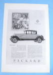 This fine vintage advertisement for a 1927 ad for Packard is in excellent condition but is slightly yellowed. This vintage Car Magazine ad measures approx. 6 1/2" x 10". This vintage Automob...