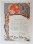This fine vintage advertisement for a 1920 ad for Djer Kiss is in very good condition. This Ad measures approx. 8 x 10 3/4. This Advertisement is suitable for framing. This vintage ad for Djer-Kiss de...