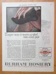 This fine vintage advertisement for a 1920 ad for Durham Hosiery is in very good condition. It measures approx. 10 x 13 3/4. This advertisement is suitable for framing. This vintage magazine ad depict...