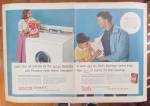 This fine vintage 2 page advertisement for a 1956 ad for Bendix Duomatic is in very good condition and measures approx. 20 1/2 x 13 3/4. This Magazine Advertisement is suitable for framing. This magaz...