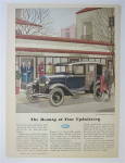 This is a fine vintage advertisement for a 1931 ad for Ford which is in very good condition. It measures approx. 8 1/4 x 11. This magazine advertisement is suitable for framing. This vintage magazine ...