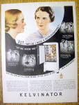 This is a fine vintage advertisement for a 1935 ad for Kelvinator Refrigerator which is in excellent condition but is slightly yellowed and measures approx. 10" x 13 1/2" This magazine adver...
