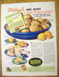 This is a fine vintage advertisement for a 1935 ad for Diamond Walnuts which is in very good condition but is slightly yellowed and measures approx. 10 1/4" x 13 1/2" This magazine advertise...
