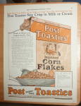 This fine vintage advertisement for a 1924 ad for Post Toasties is in excellent condition. This vintage magazine ad measures approx. 10 1/2" x 13 3/4". This advertisement is suitable for fra...