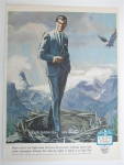 This fine vintage advertisement for a 1964 ad for Eagle Clothes is in very good condition. This magazine ad measures approx. 9 3/4 x 13. This magazine advertisement is suitable for framing. This magaz...