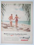 This fine vintage advertisement for a 1957 ad for Douglas DC-7 is in very good condition. This magazine ad measures approx. 10 1/4 x 13 3/4. This magazine advertisement is suitable for framing. This m...