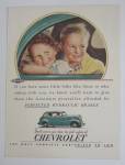 This fine vintage advertisement for a 1937 ad for Chevrolet which is in very good condition and measures approx. 10 1/4 x 13 3/4. This ad is suitable for framing. This vintage magazine advertisement d...