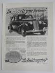 This fine vintage advertisement for a 1937 ad for Buick which is in very good condition and measures approx. 10 1/4 x 13 3/4. This ad is suitable for framing. This vintage magazine advertisement depic...