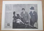 This fine vintage advertisement for a 1937 ad for Timely Clothes which is in excellent condition and measures approx. 13 3/4 x 10 1/4. This vintage magazine ad is suitable for framing. This vintage ma...