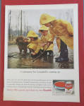 This fine vintage advertisement for a 1963 ad for Campbell's Tomato Soup which is in very good condition. This advertisement measures approx. 10 1/4 x 13 1/2. This vintage magazine ad is suitable for ...