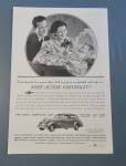 This fine vintage advertisement for a 1937 ad for Chevrolet Knee Action which is in very good condition and measures approx. 8 x 12. This ad is suitable for framing. This vintage magazine advertisemen...