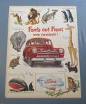 This fine vintage advertisement for a 1946 ad for Ford Automobile is in good condition. The ad measures approx. 9 1/2 x 121 1/2. This vintage magazine ad is suitable for framing. This vintage advertis...