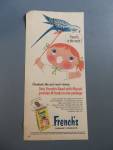 This fine vintage advertisement for a 1960 ad for French's Parakeet Seed is in very good condition. This magazine ad measures approx. 5 x 10 3/4. This advertisement is suitable for framing. This ad de...