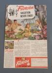 This fine vintage advertisement for a 1949 ad for Come To Florida is in excellent condition. This vintage Florida magazine ad measures approx. 6 1/2 x 10 and is suitable for framing. This vintage Flor...