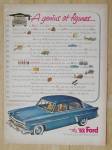 This fine vintage advertisement for a 1952 ad for Ford is in very good condition and measures approx. 9 1/2 x 12 1/2. This magazine ad is suitable for framing. This magazine advertisement for Ford dep...