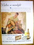 This fine vintage advertisement for a 1944 ad for Schlitz Beer is in excellent condition but is slightly yellowed. This vintage Beer Magazine ad measures approx. 10" x 13 3/4". This Schlitz ...