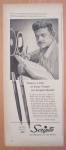 This fine vintage advertisement for a 1940's ad for Scripto Pencils is in good condition. This vintage ad measures approx. 5 1/2 x 13 3/4. This vintage advertisement is suitable for framing. This vint...