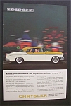 This fine vintage advertisement for a 1955 ad for Chrysler is in very good condition but is slightly yellowed. This vintage Car Magazine ad measures approx. 6 3/4" x 10". This vintage Automo...