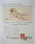 This fine vintage advertisement for a 1931 ad for Carnation Milk is in very good condition. This ad measures approx. 10 1/4 x 13 3/4. This magazine advertisement is suitable for framing. This magazine...