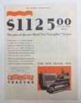 This fine vintage advertisement for a 1929 ad for Caterpillar Tractor is in very good condition. The ad measures approx. 10 1/4 x 13 3/4. This vintage magazine ad is suitable for framing. This vintage...