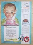 This fine vintage advertisement for a 1948 ad for White House Evaporated Milk is in excellent condition. This vintage Milk Magazine ad measures approx. 7 3/4 x 11. This vintage White House magazine ad...