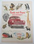 This fine vintage advertisement for a 1946 ad for Ford Automobile is in very good condition. The ad measures approx. 10 x 13 1/2. This vintage magazine ad is suitable for framing. This vintage adverti...