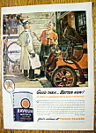 This fine vintage advertisement for a 1944 ad for Havoline Motor OIl is in excellent condition. This vintage motor oil magazine advertisement measures approx. 10 x 13 3/4 and is suitable for framing. ...