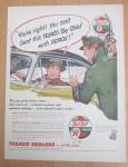 This fine vintage advertisement for a 1955 ad for Texaco Dealers is in very good condition. This vintage Magazine Ad measures approx. 10 1/4 x 13 3/4. This vintage advertisement is suitable for framin...