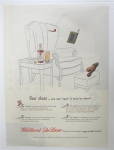 This fine vintage advertisement for a 1945 ad for Walker's Deluxe Whiskey which is in very good condition and measures approx. 10 1/4 x 13 3/4. This vintage ad is suitable for framing. This vintage ma...