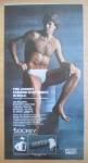 This fine vintage advertisement for a 1981 ad for Jockey Underwear Briefs which is in very good condition and measures approx. 5 1/2 x 10 3/4. This ad is suitable for framing. This vintage magazine ad...