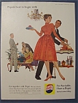 This fine vintage advertisement for a 1960 ad for Pepsi Cola (Pepsi) is in very good condition with slight creases & is slightly yellowed. This vintage Soda Magazine ad measures approx. 10" x 13&...