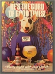 This fine vintage advertisement from 1988 is in excellent condition and measures approx. 8 x 11. This ad is suitable for framing. This ad depicts Spuds MacKenzie the dog. 