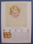 This fine vintage advertisement from 1956 for Breck Shampoo is in very good condition but is slightly yellowed. This vintage Shampoo Magazine Ad measures approx. 8" x 11". This vintage Breck...