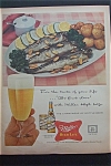 This fine vintage advertisement for a 1957 ad for Miller High Life Beer is in good condition and measures approx. 10 1/4 x 13 1/2. This advertisement is suitable for framing. This magazine ad depicts ...