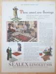 This fine vintage advertisement for a 1929 ad for Sealex Linoleum is in excellent condition. This vintage advertisement measures approx. 10 1/4 x 13 3/4 and is suitable for framing. This vintage magaz...