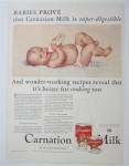 This fine vintage advertisement for a 1931 ad for Carnation Milk is in very good condition. This milk magazine ad measures approx. 10 1/4 x 13 3/4. This magazine advertisement is suitable for framing....