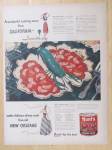 This fine vintage advertisement for a 1947 ad for Hunt's Tomato Sauce is in very good condition. This vintage ad measures approx. 10 x 13 3/4. This vintage advertisement is suitable for framing. This ...