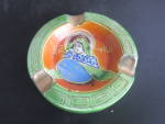 Made in Japan Hand Painted Geisha Girl Ashtray Moriage. <BR><BR>Beautiful 3 inch Diameter X 1/2 inch Height. <BR><BR>No chips, cracks or crazing. Has slight gold trim wear as seen in pictures. Side is...
