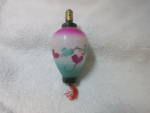 Japanese Lantern Figural Milk Glass Tree Light Bulb. Height 3 inch. Widest Diameter 2 3/4 inch. Some paint wear as seen overall very good condition.