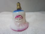 1940s Milk Glass Figural Christmas Light Bulb Santa Bell. This is awesome. As seen screw part is crocket and tight feel made that way. There is some paint wear as seen see pictures. Overall paint exce...