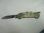 Vintage Touring Car Brass Handle Pocket Knife Folding Knife. This is awesome collectible. Handle 3 inches blade 2 1/4 inches. Very good condition.<BR><BR>Please ask any questions.<BR><BR>Shipping cost...