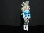 Breyer Horse Riding Doll Blonde Hair Blue Eyes. She is 6 inches tall and marked on back of head Breyer China and marked on back Breyer made in China. Her elbows and knees are jointed. She is in Excell...