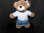 Build A Bear Bearemy Giggles 15 inch. Press the paw and she giggles cute as can be. Comes with her blue shirt and skirt that allows her tail out the skirt. Adorned with a white ribbon near ear. She is...
