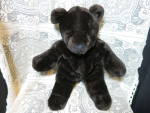 Vermont Teddy Bear Black Bear 1984 vintage 17 inch. This bear is awesome so soft. Very good played with condition. He has a black crinkley vinyl type cloth nose. No clothing. A must have black vintage...